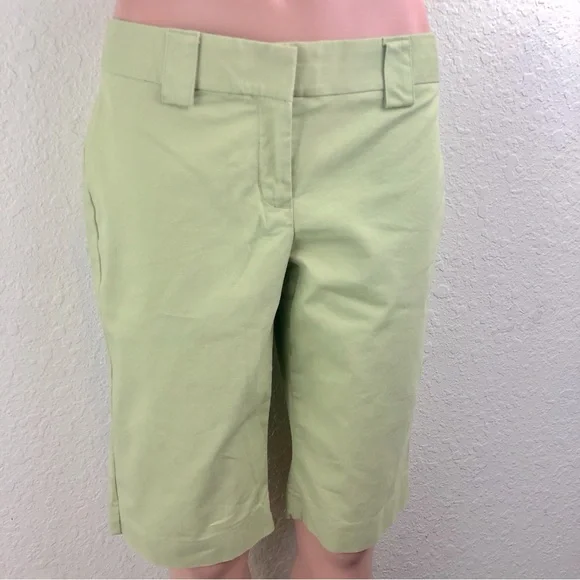 Express Design Studio Green Bermuda Shorts - Picture 7 of 16